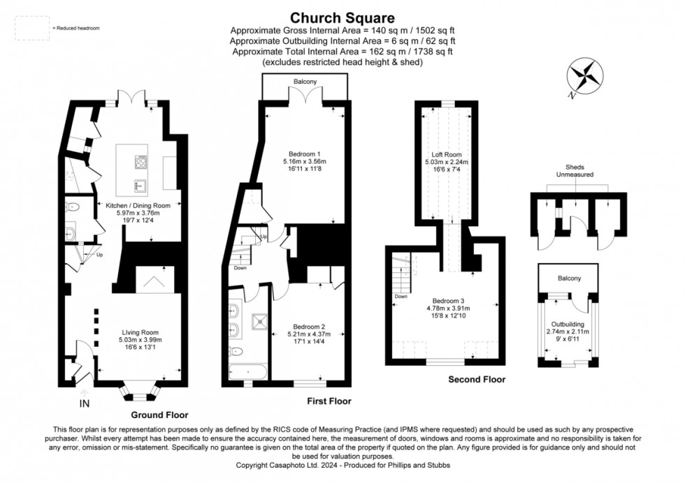 Floorplan for Church Square, Rye, East Sussex TN31 7HE