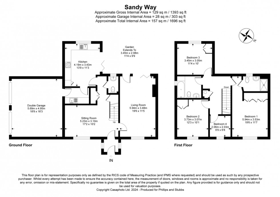 Floorplan for Sandy Way, Camber, East Sussex TN31 7SW