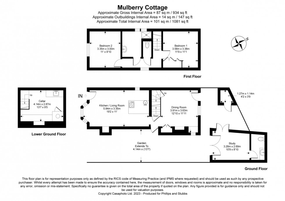 Floorplan for Mill Road, Winchelsea, East Sussex, TN36 4HJ