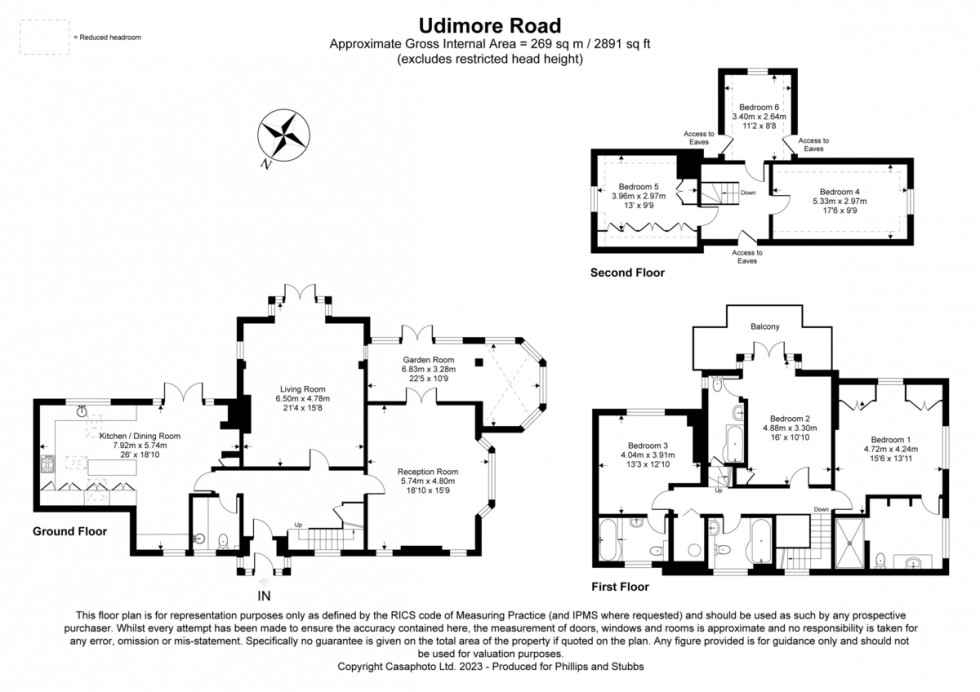 Floorplan for The Rise, 82 Udimore Road