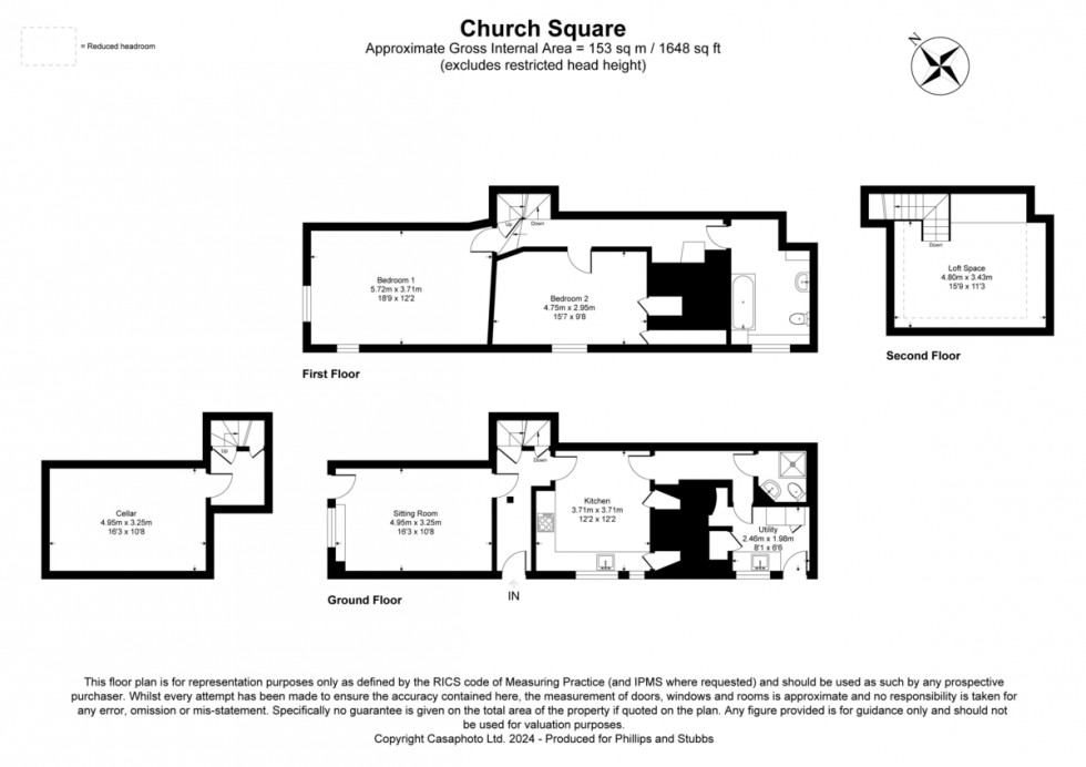 Floorplan for Church Square, Rye, East Sussex TN31 7LA
