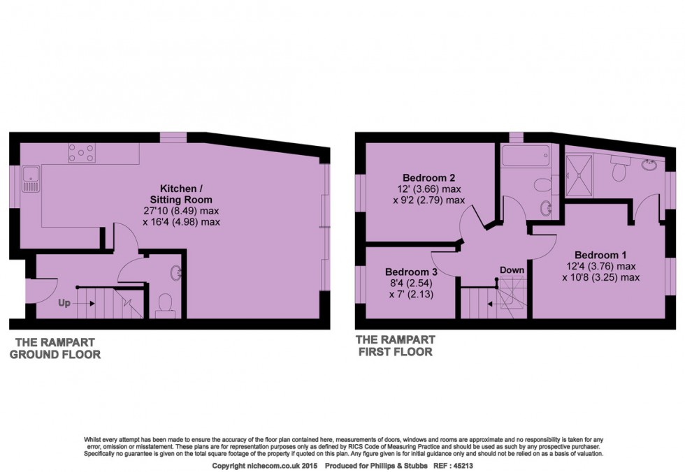 Floorplan for Cinque Ports Street, Rye TN31 7AN