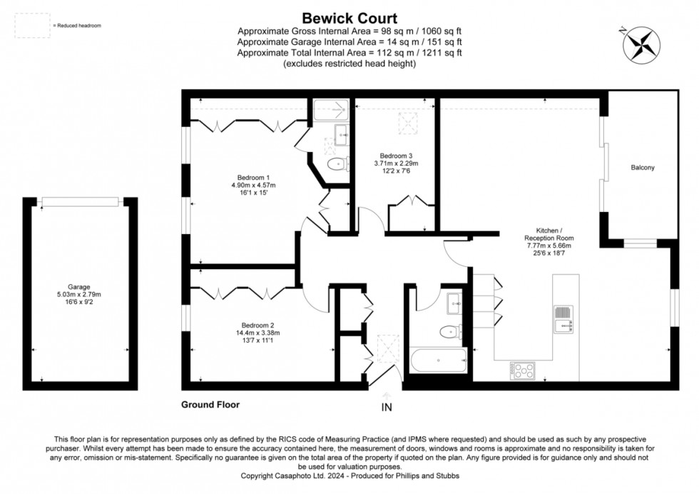 Floorplan for Cinque Ports Street, Rye, East Sussex TN31 7AN
