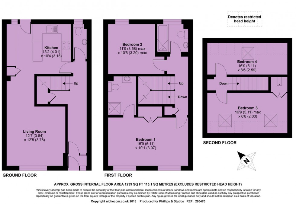 Floorplan for 3 Rock Channel Quay, Rye, East Sussex TN31 7DL