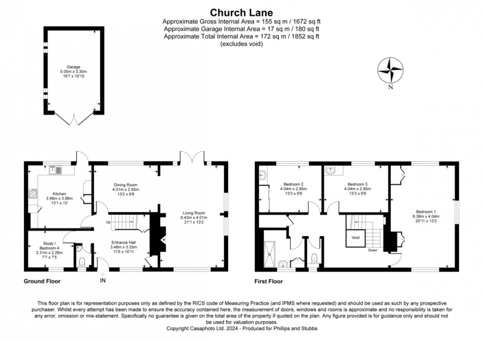 Floorplan for Church Lane, Iden, East Sussex TN31 7XD