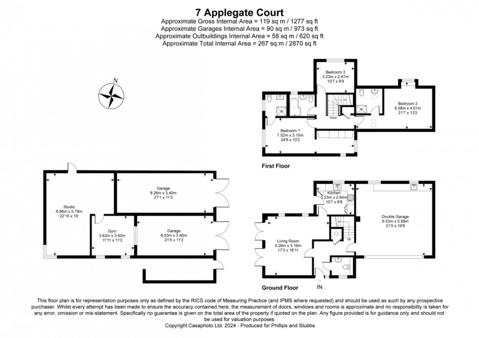 Floorplan for Applegate Court, Appledore, Kent TN26 2AQ