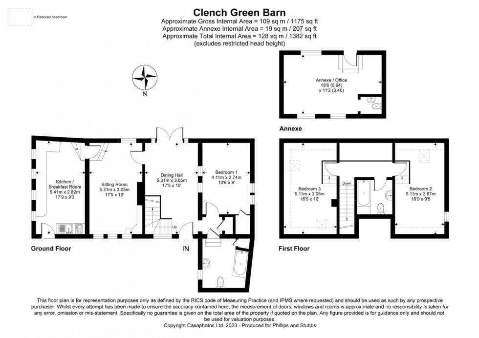 Floorplan for Beales Lane, Northiam, East Sussex TN31 6LJ