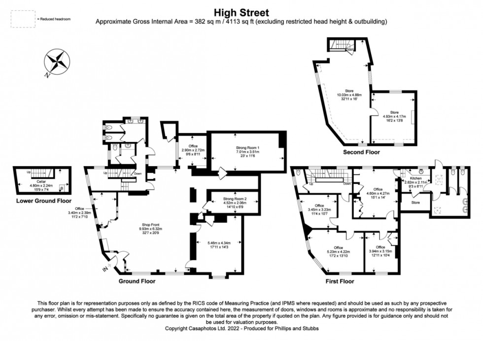 Floorplan for 84 High Street, Rye TN31