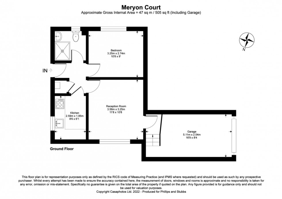 Floorplan for Meryon Court, Rye TN31 7LY