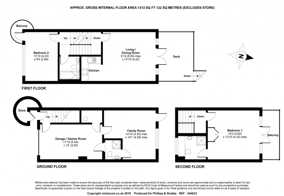 Floorplan for Royal William Square, Camber, East Sussex TN31 7RX
