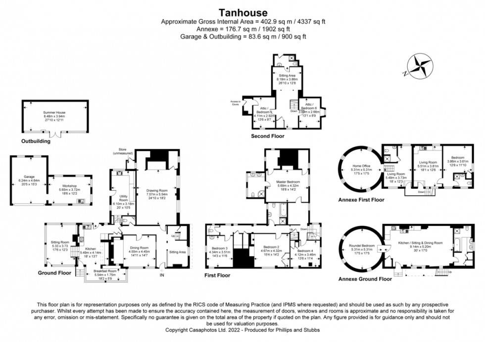 Floorplan for Rocks Hill, Northiam, East Sussex TN31 6JF
