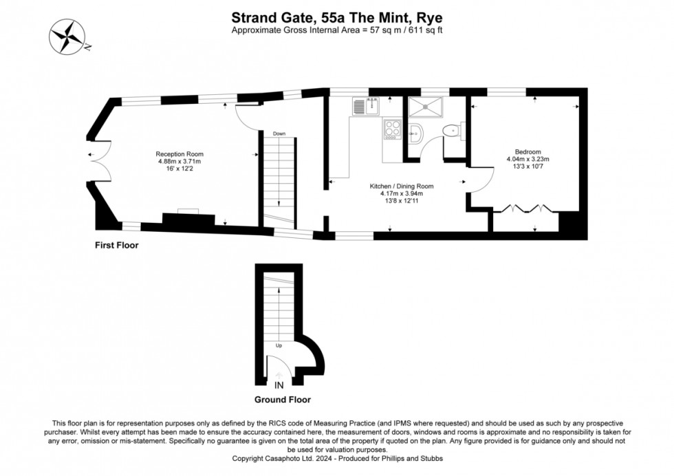 Floorplan for The Mint, Rye, East Sussex TN31 7EN
