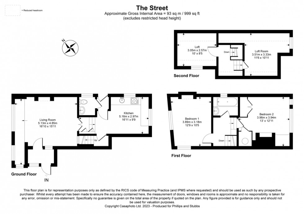 Floorplan for The Street, Wittersham, Kent TN30 7EA