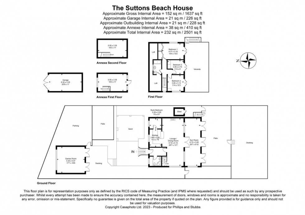 Floorplan for The Suttons, Camber, East Sussex TN31 7SA
