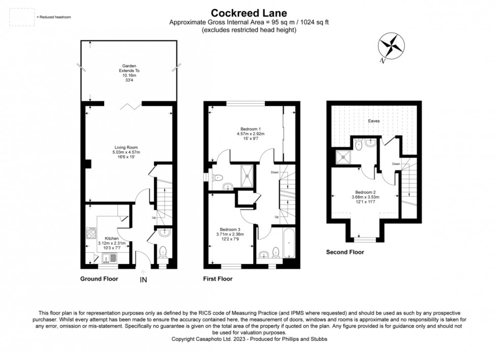 Floorplan for Cockreed Lane, New Romney