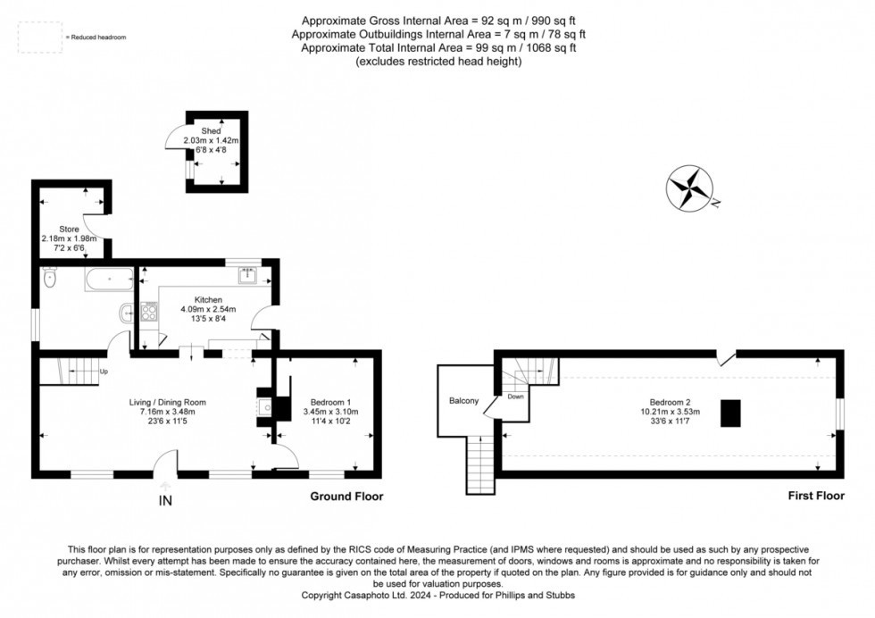 Floorplan for Dungeness, Kent TN29 9NE