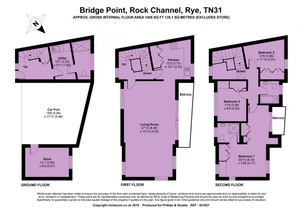 Floorplan for Rock Channel Quay, Rye, East Sussex