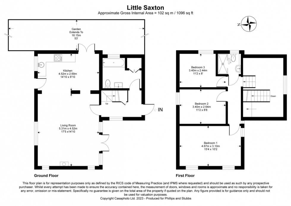 Floorplan for 36 The Street, Appledore, Kent TN26 2BX