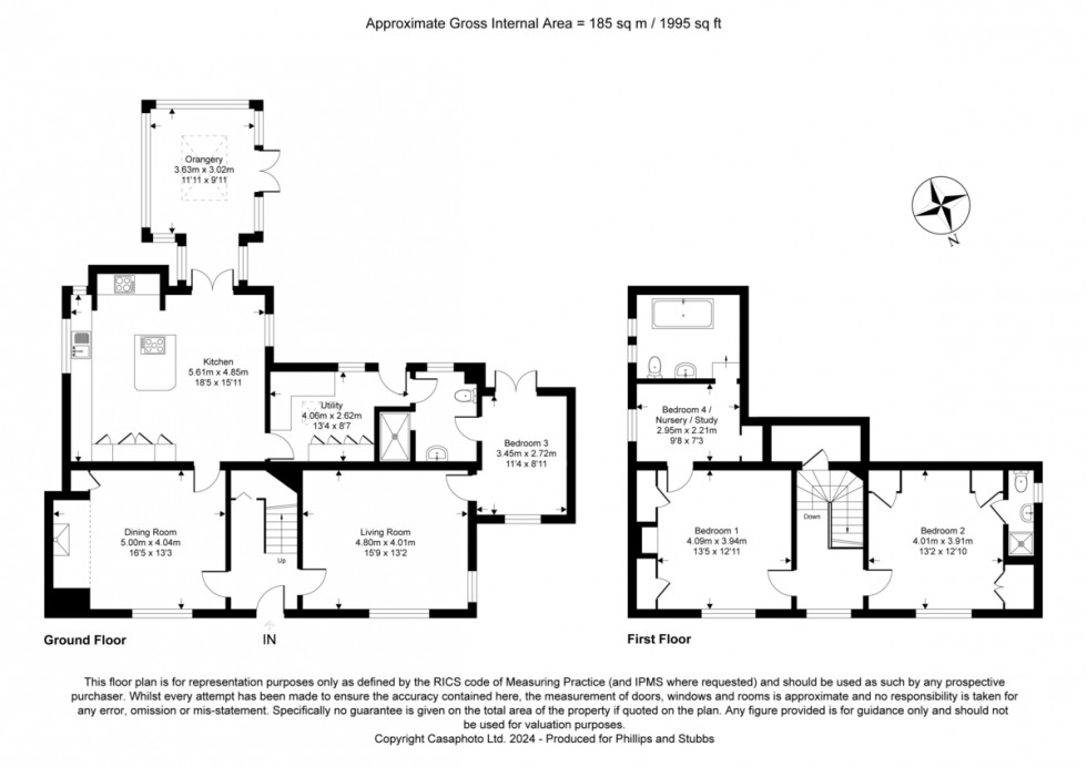 Floorplan for Beckley, Near Rye, East Sussex TN31 6RG