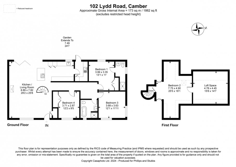 Floorplan for Lydd Road, Camber, East Sussex TN31 7RS