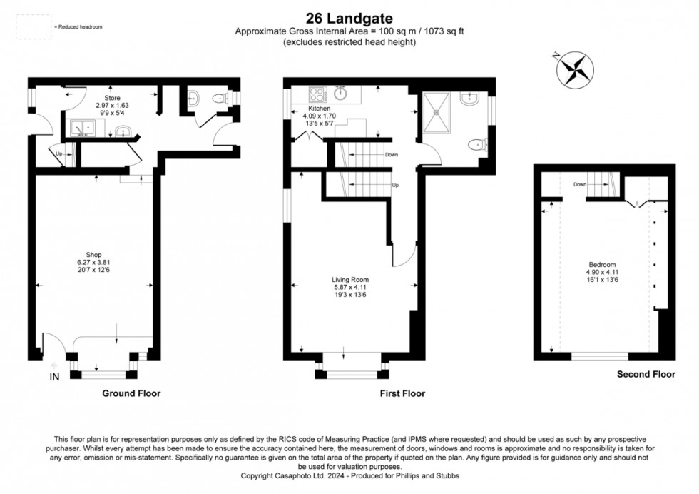 Floorplan for Landgate, Rye, East Sussex TN31 7LH