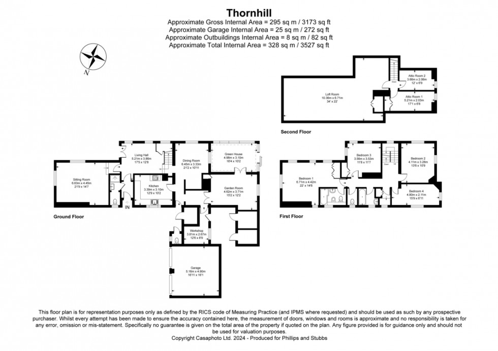 Floorplan for Saltbarn Lane, Playden, Near Rye, East Sussex TN31 7PH