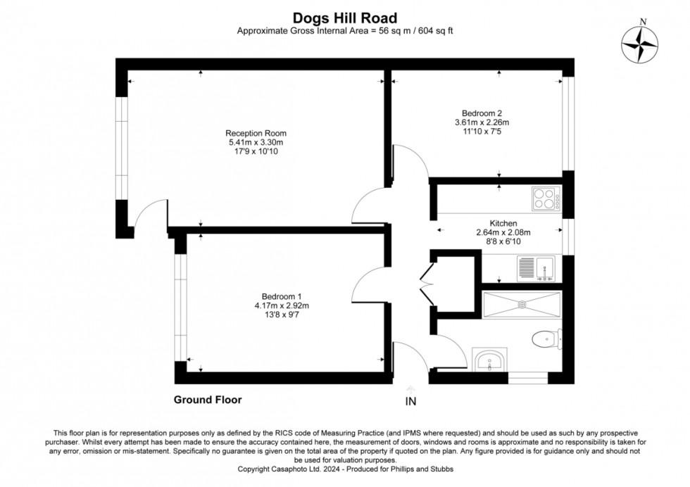 Floorplan for Dogs Hill Road, Winchelsea Beach, East Sussex TN36 4LX