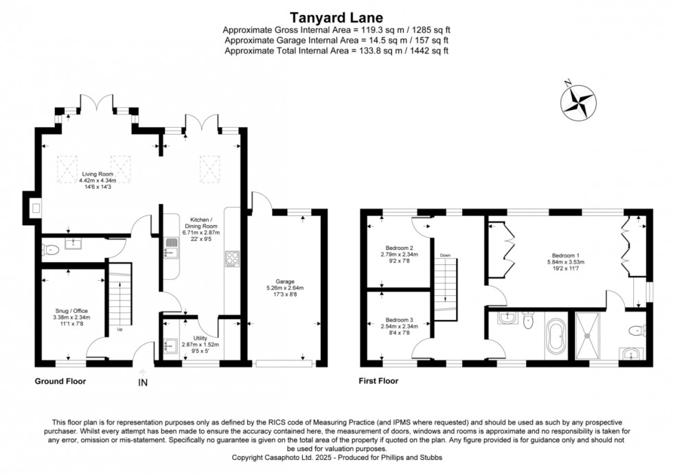 Floorplan for Tanyard Lane, Winchelsea, Eaast Sussex TN36 4AQ