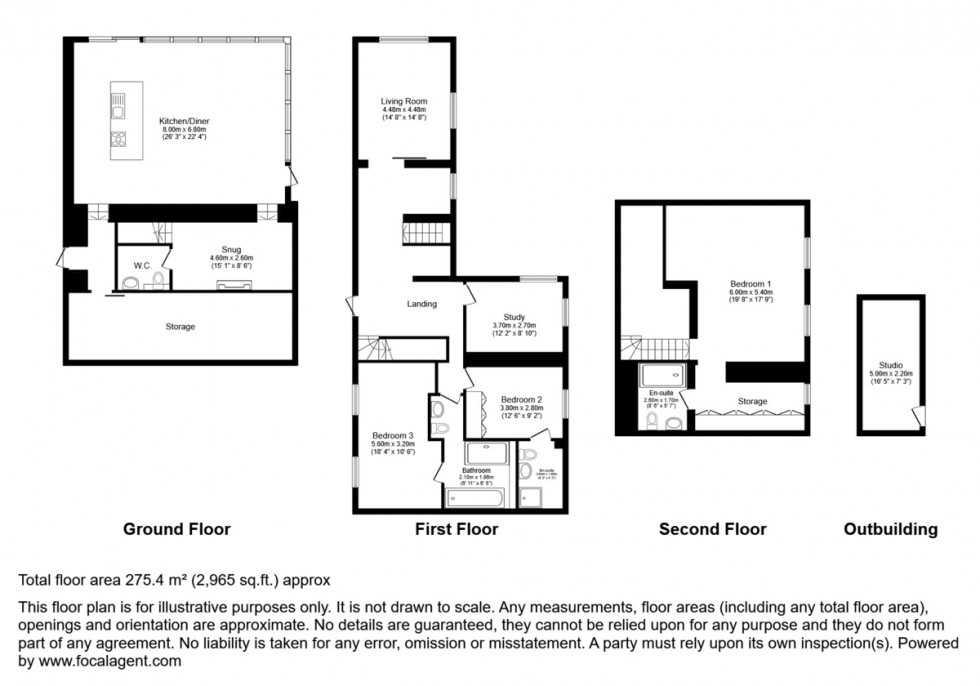 Floorplan for The Croft, Love Lane , Hastings