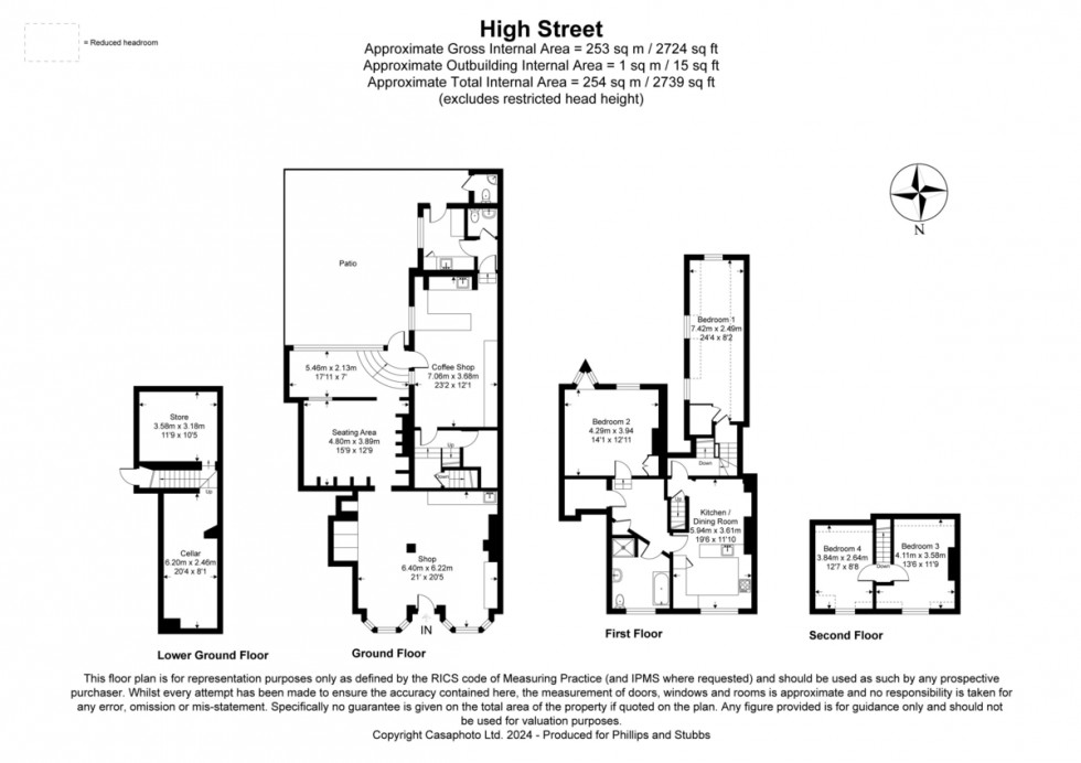 Floorplan for First Floor Flat, 12 High Street, Winchelsea TN36