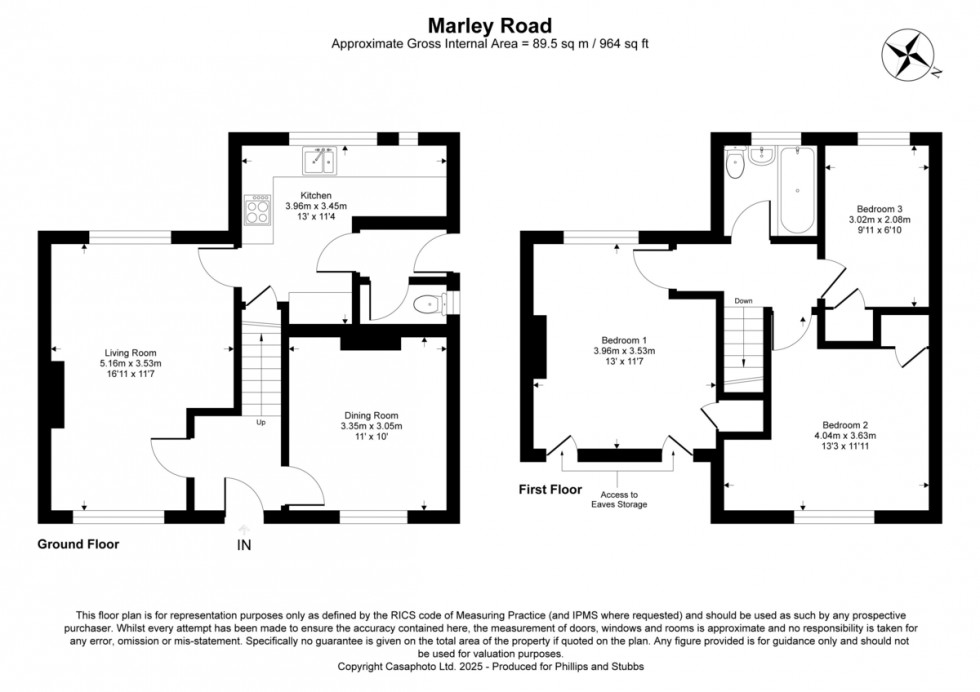 Floorplan for Marley Road, Rye, East Sussex TN31 7BD