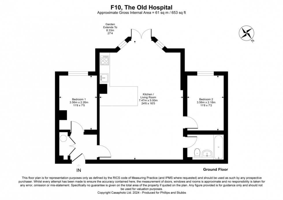 Floorplan for 10 Hilltop Drive, Rye TN31 7HT