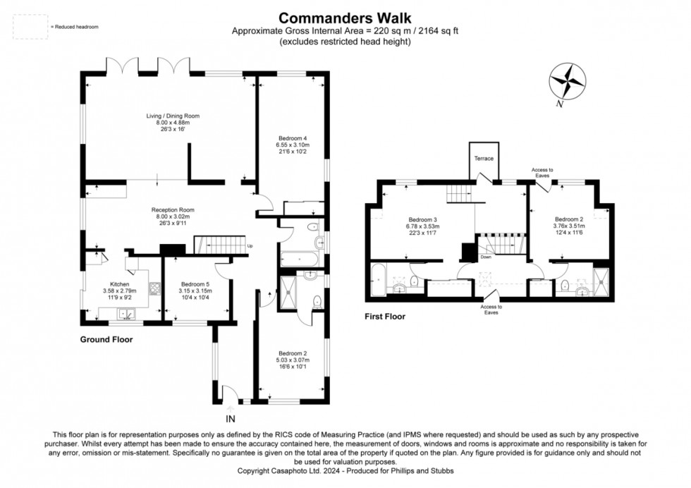 Floorplan for Commanders Walk, Fairlight, Hastings