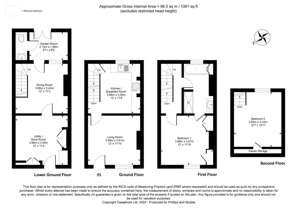 Floorplan for Military Road, Rye, East Sussex TN31 7NX