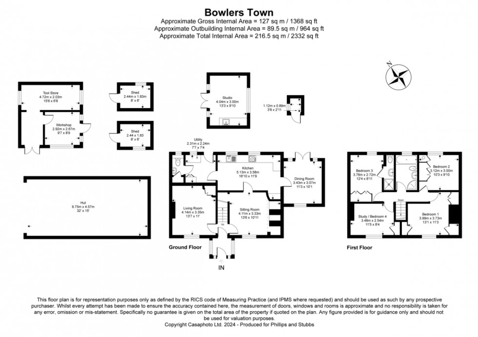 Floorplan for Bowlers Town, Rye Foreign, Rye, East Sussex TN31 7UR