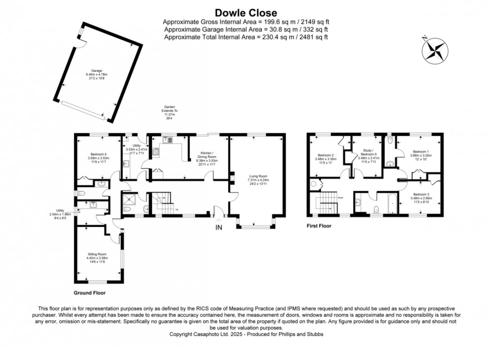 Floorplan for Dowle Close, Old Romney, Kent TN29 9SZ