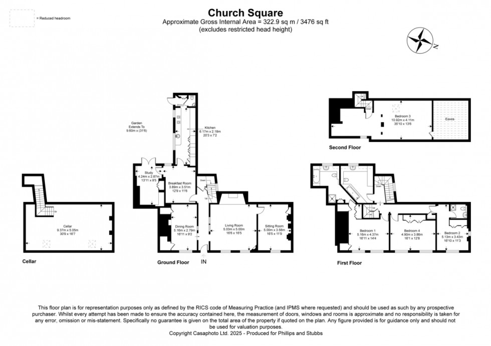 Floorplan for Church Square, Rye, East Sussex TN31 7HF