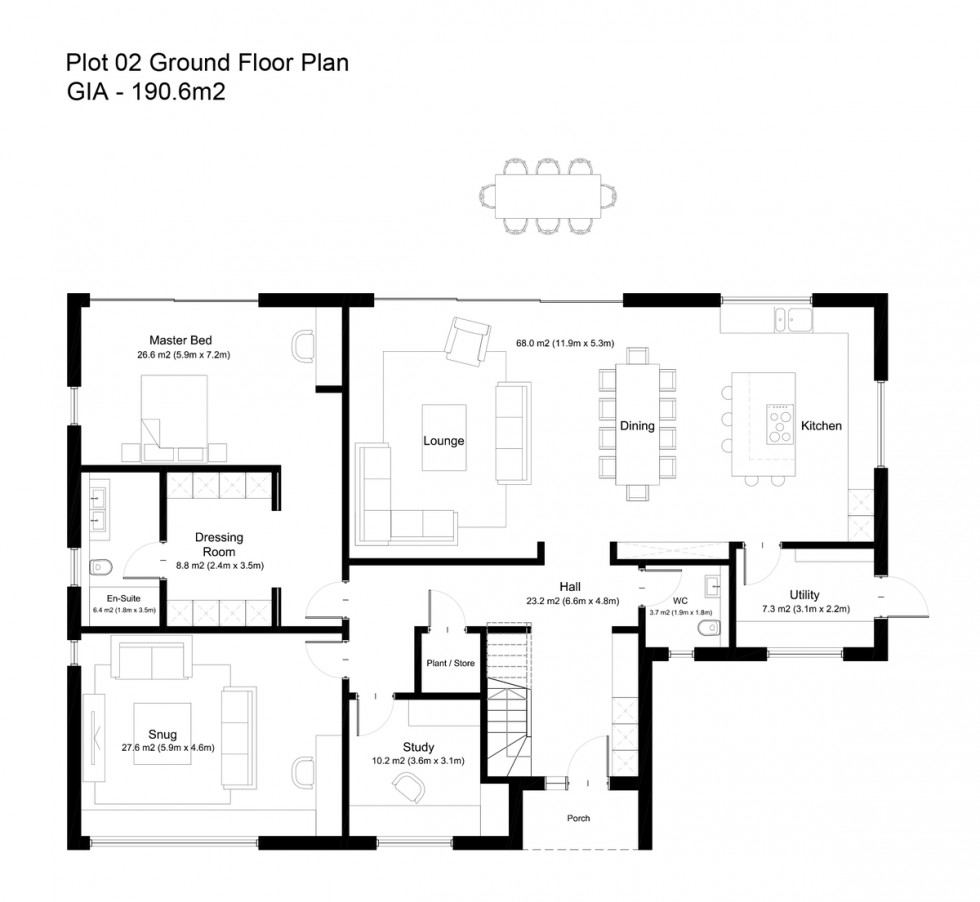 Floorplan for Appledore Road, Stone in Oxney, Tenterden, Kent TN30 7JN