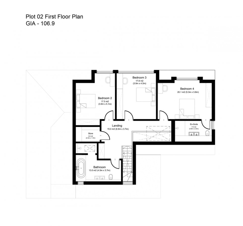 Floorplan for Appledore Road, Stone in Oxney, Tenterden, Kent TN30 7JN