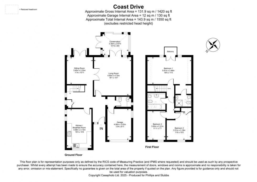 Floorplan for Coast Drive, Greatstone, Kent TN28 8NX
