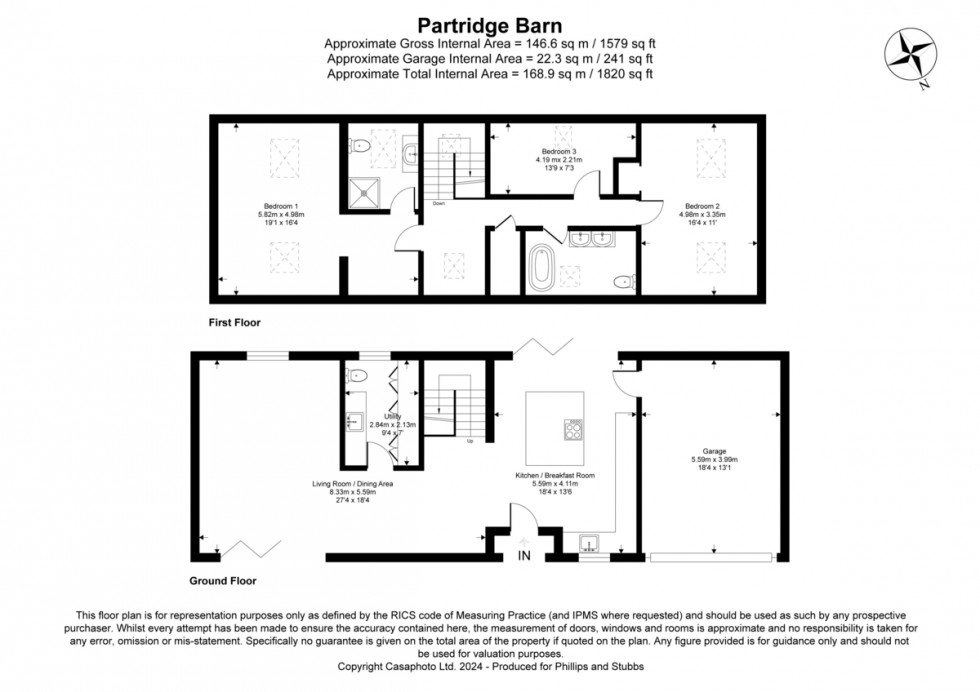 Floorplan for Starvecrow Lane, Peasmarsh, East Sussex TN31 6XN